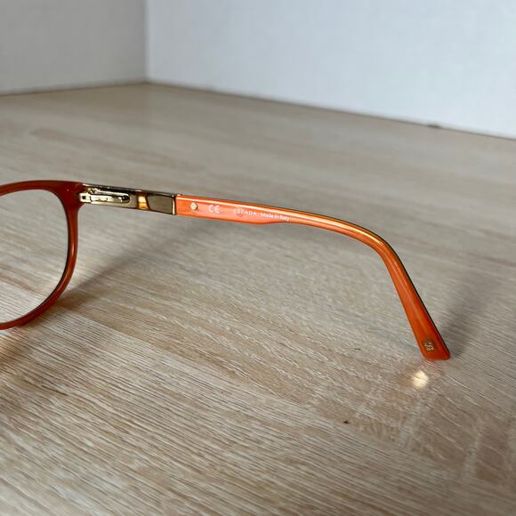 Escada VES378 Col.0AMX Eyeglasses Brown Orange Frames Excellent Cond 53-16-140